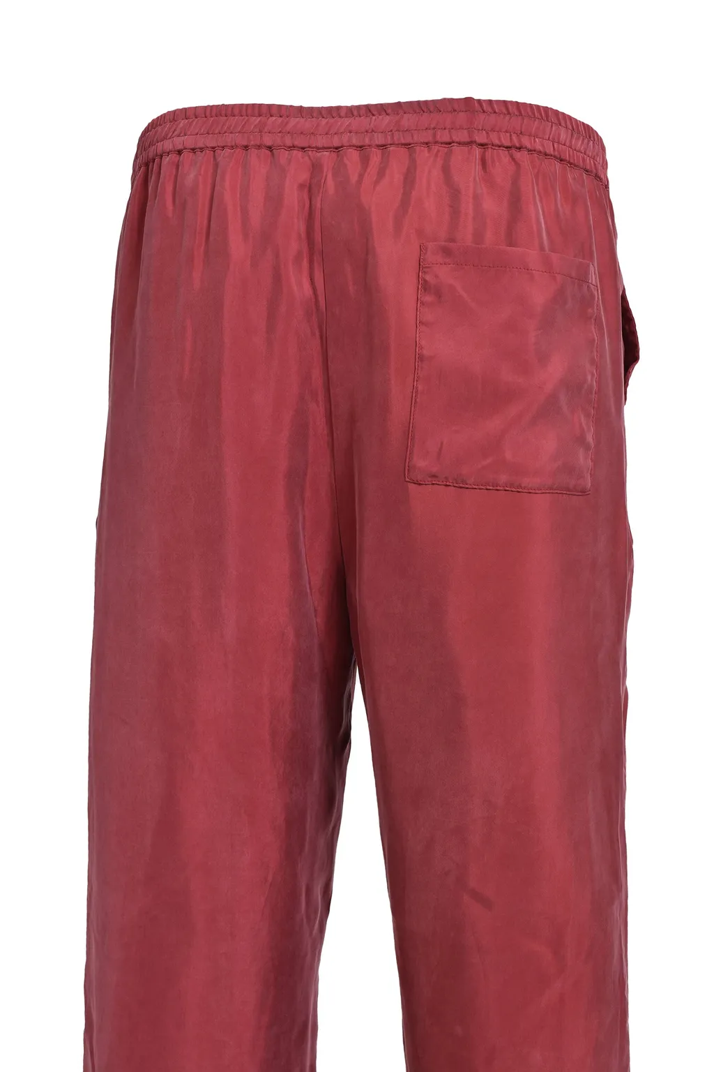 Script Logo Satin Pants / Wine