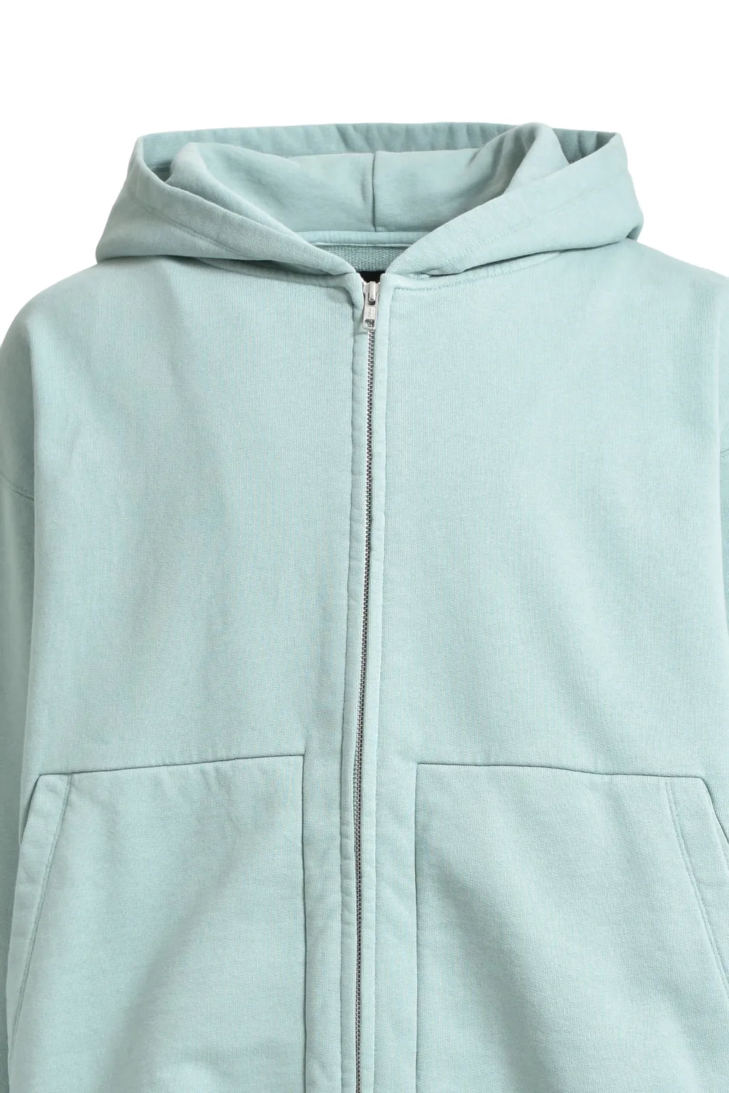Newrich Wide Zip Up Hoodie / Tiffany