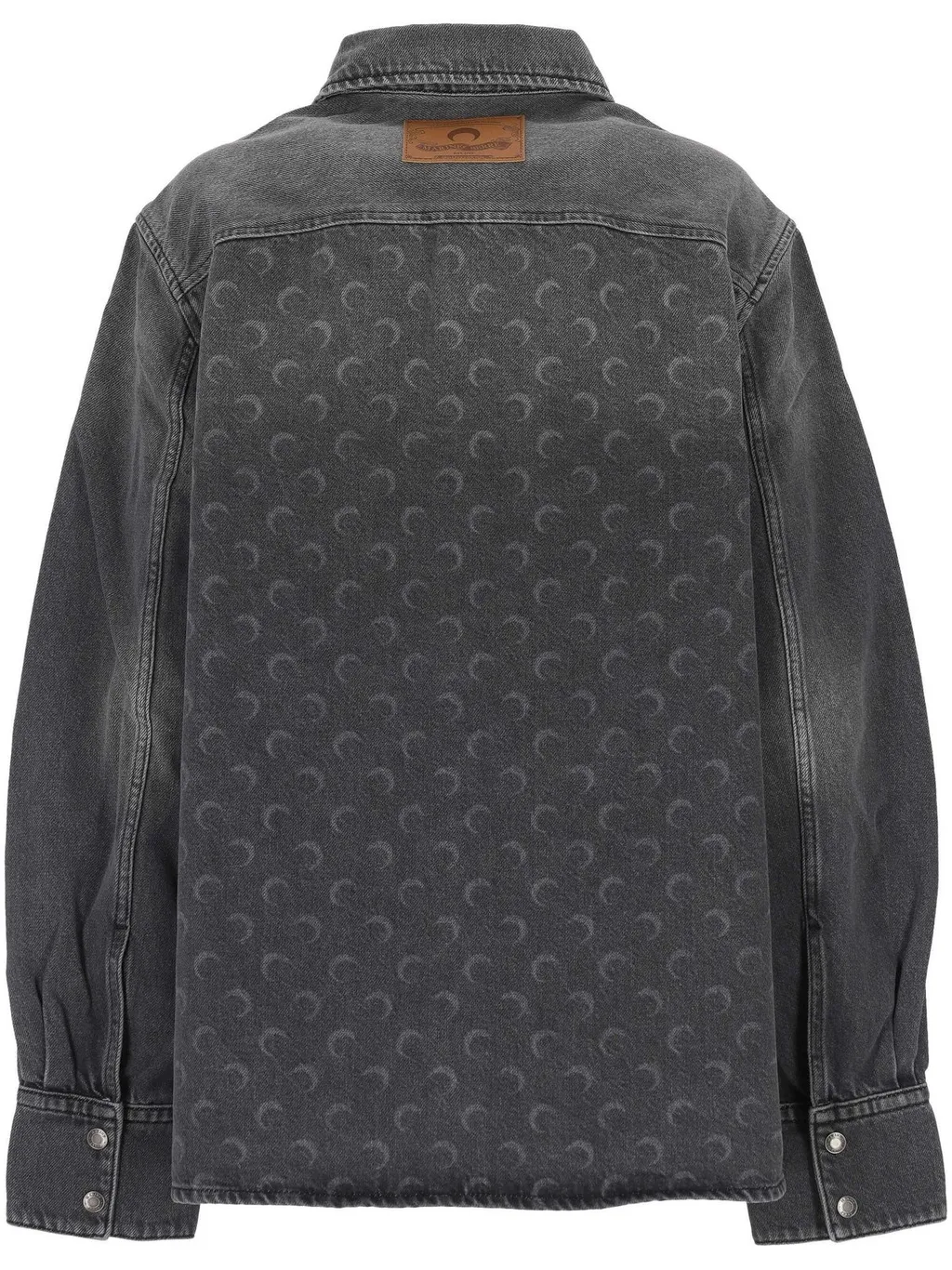 Marine Serre Long-Sleeved Denim Shirt