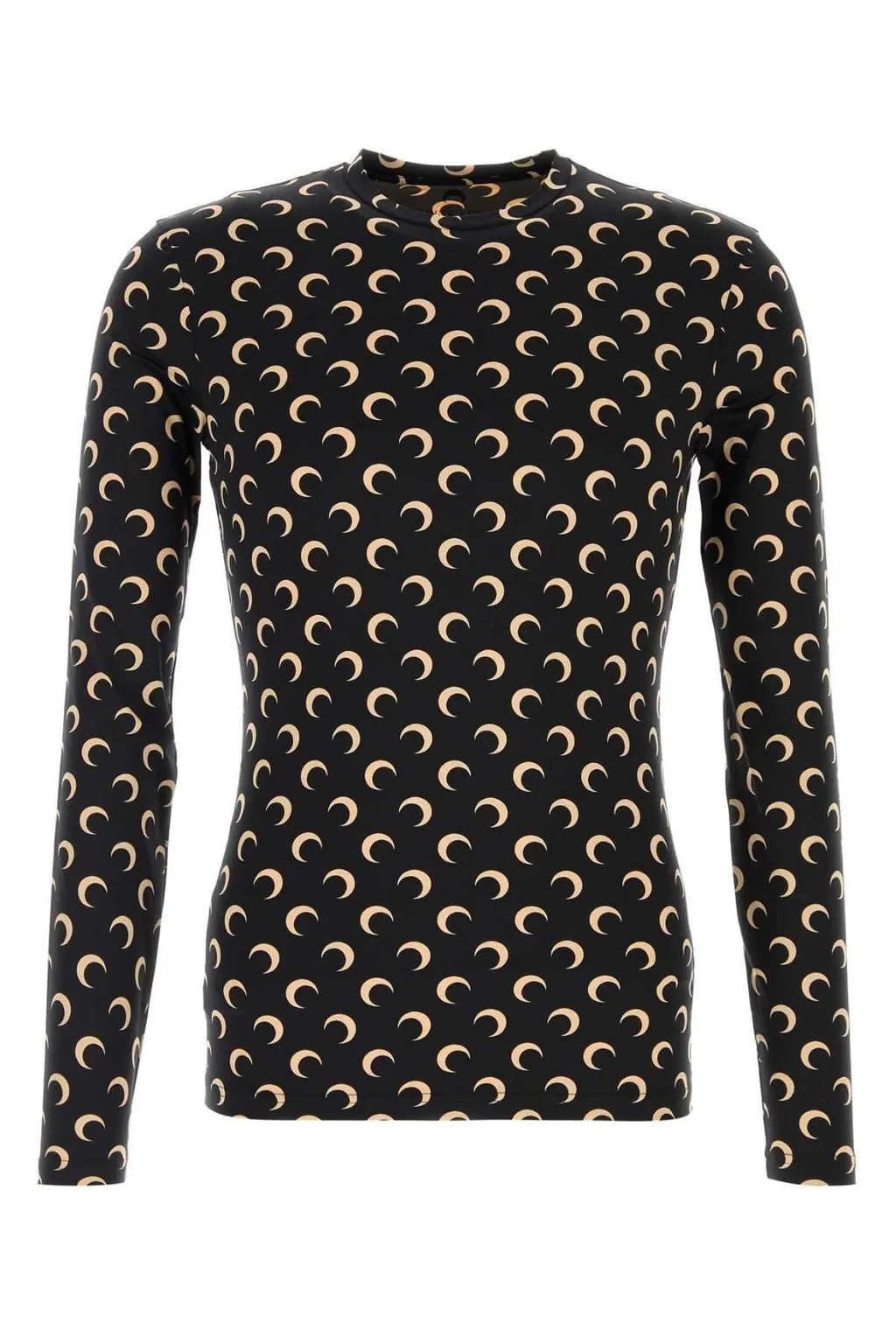 Marine Serre Moon Printed Jersey Crewneck Top