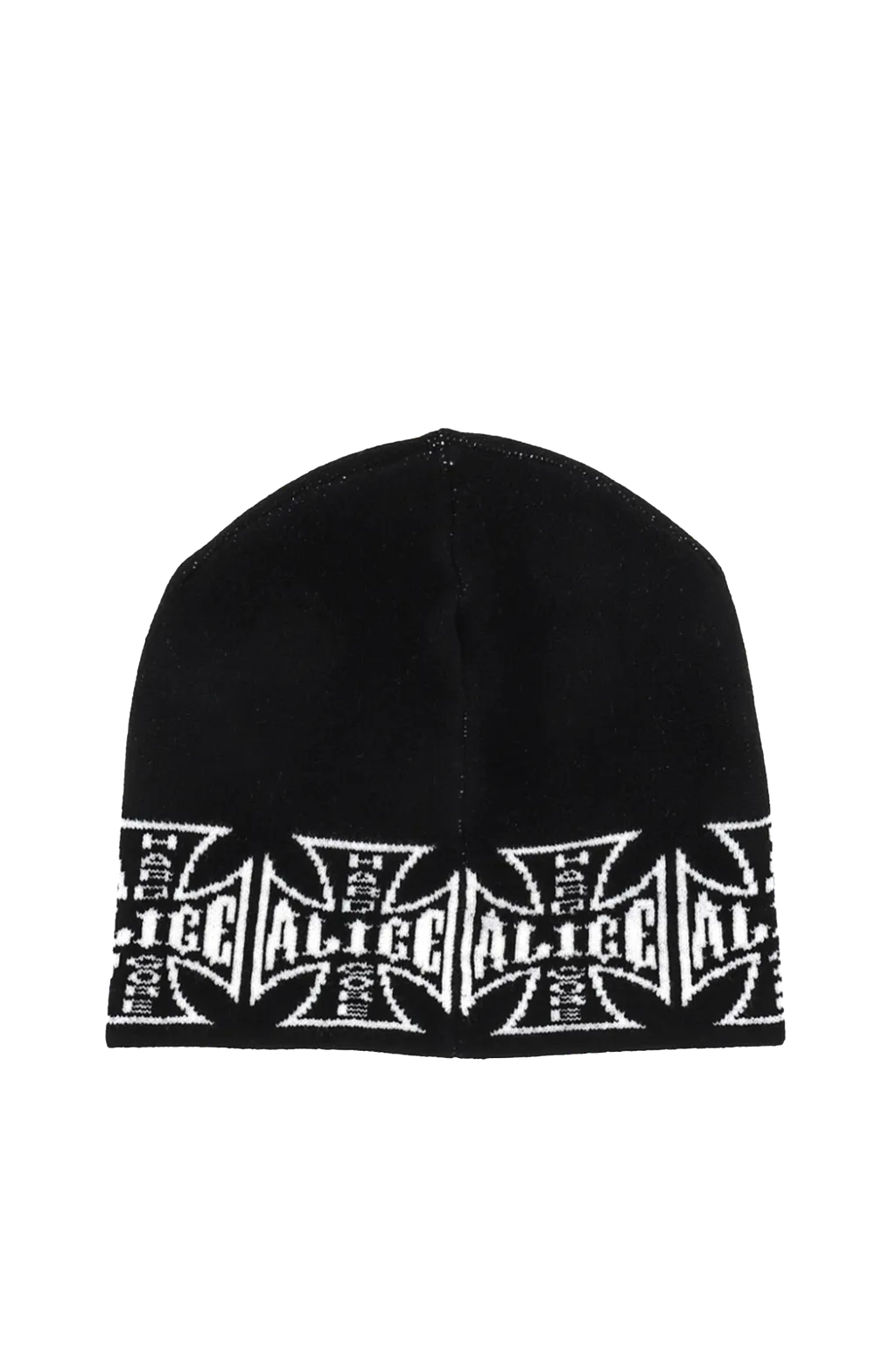 Jacuard Chopper Beanie / Black