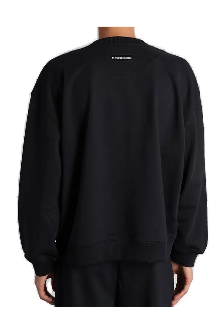 Marine Serre Logo Embroidered Sweatshirt