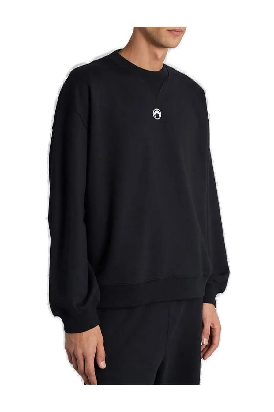 Marine Serre Logo Embroidered Sweatshirt