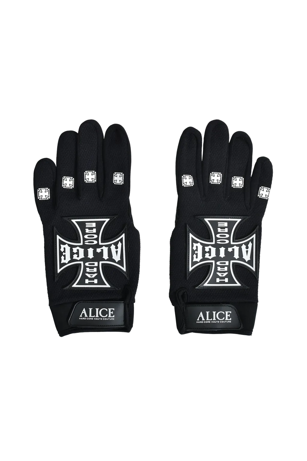 Moto Couture Gloves / Black Wht