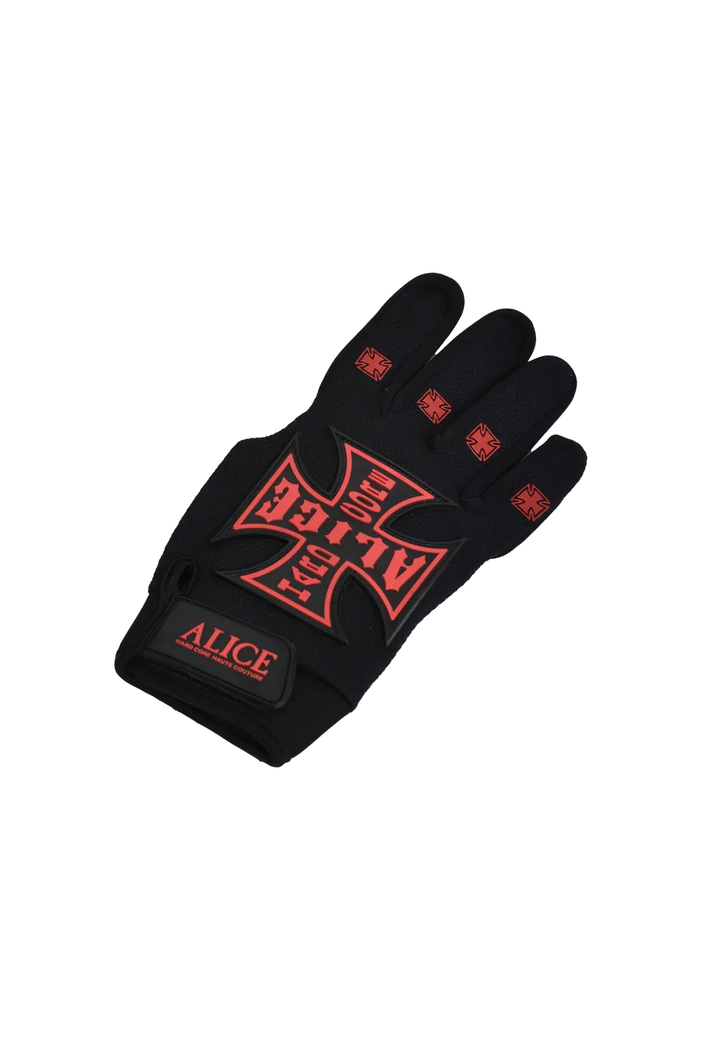 Moto Couture Gloves / Black Red