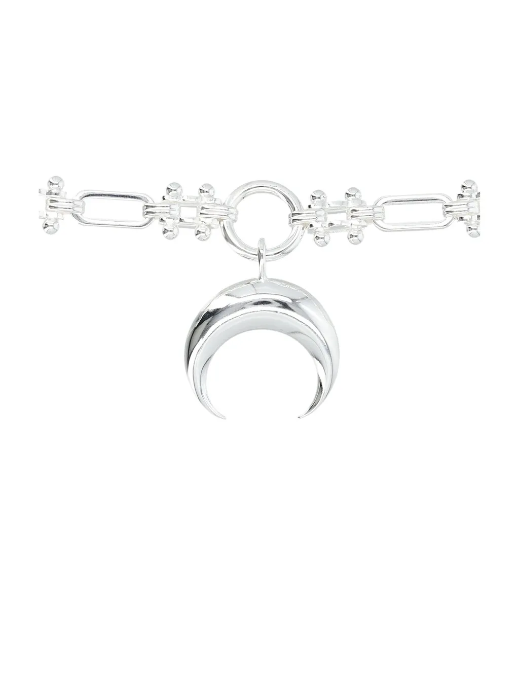 Marine Serre Moon Charm Necklace