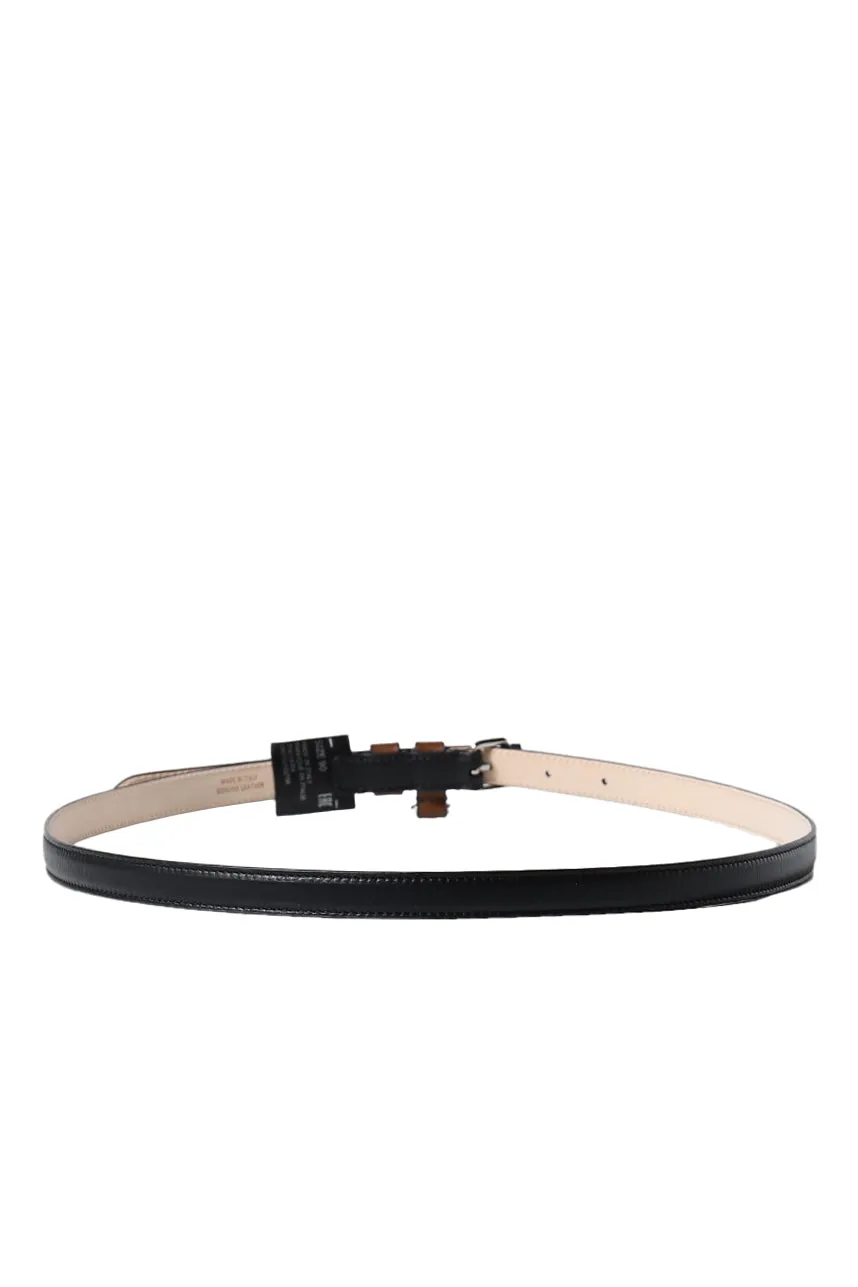 Belt 15Mm / Black Chestnut Black