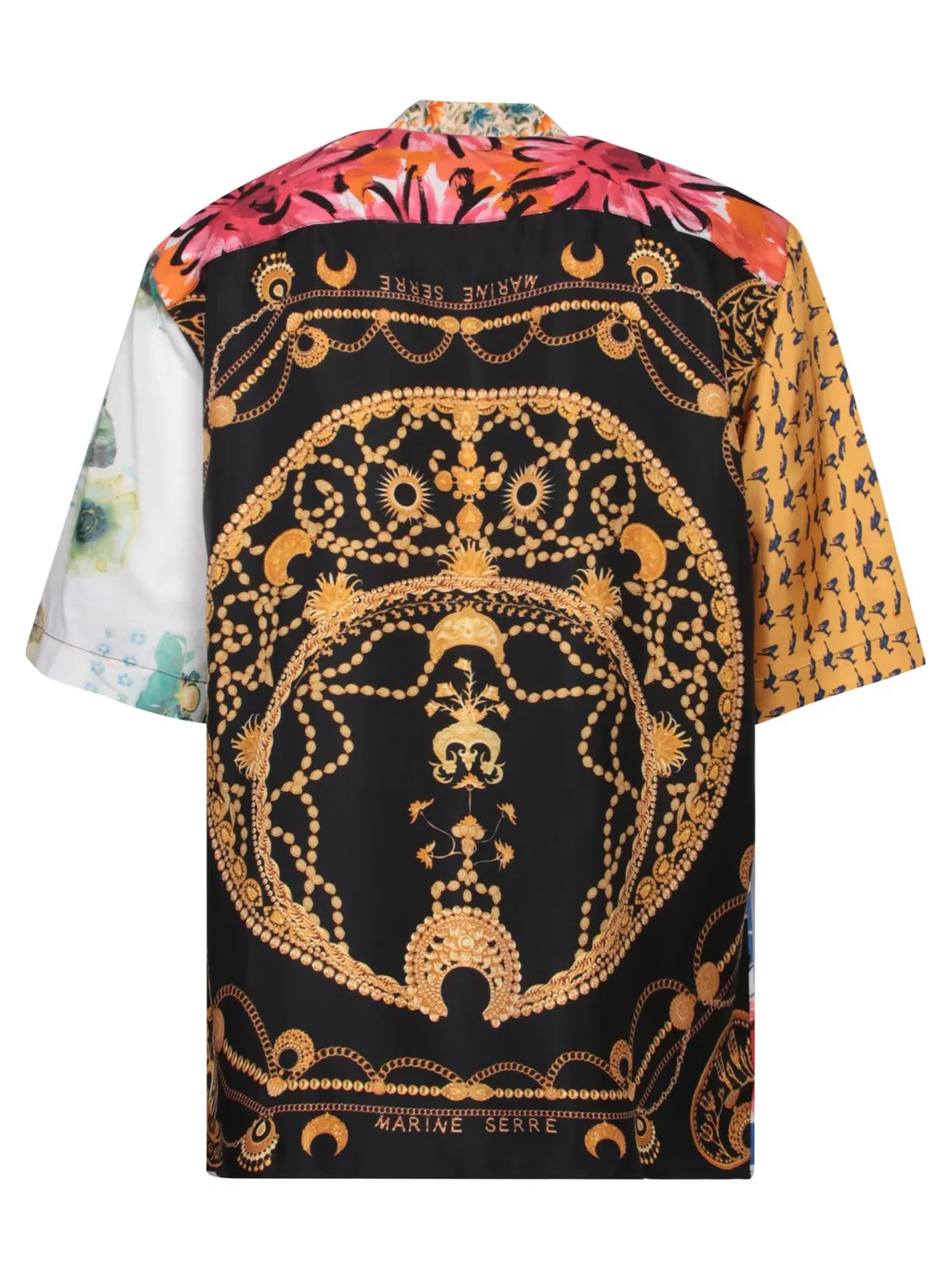 Marine Serre Patchwork Bowling Shirt