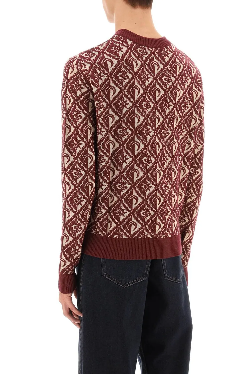 Marine Serre Moon Diamant Jacquard Crewneck Jumper