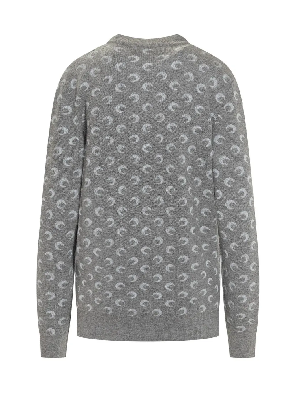 Marine Serre Moon Jacquard Crewneck Knitted Jumper