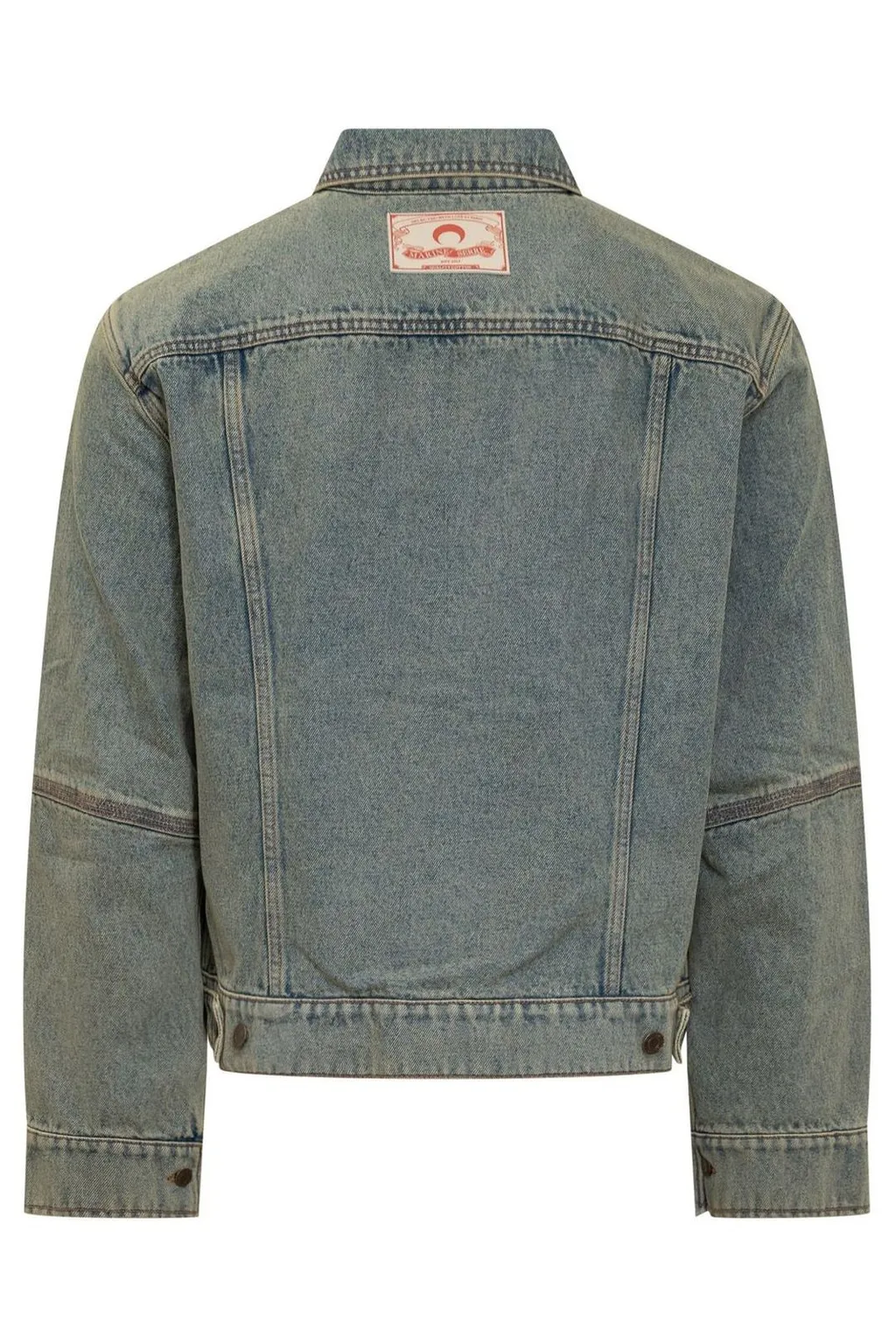 Marine Serre Moon Laser Denim Trucker Jacket