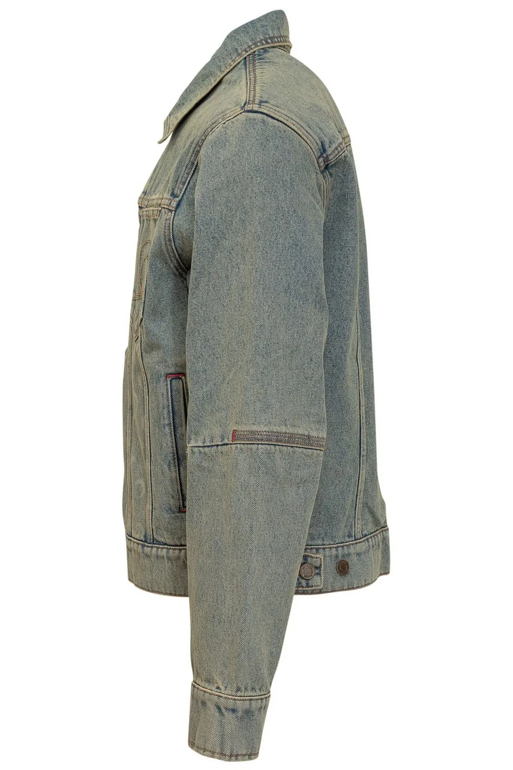 Marine Serre Moon Laser Denim Trucker Jacket