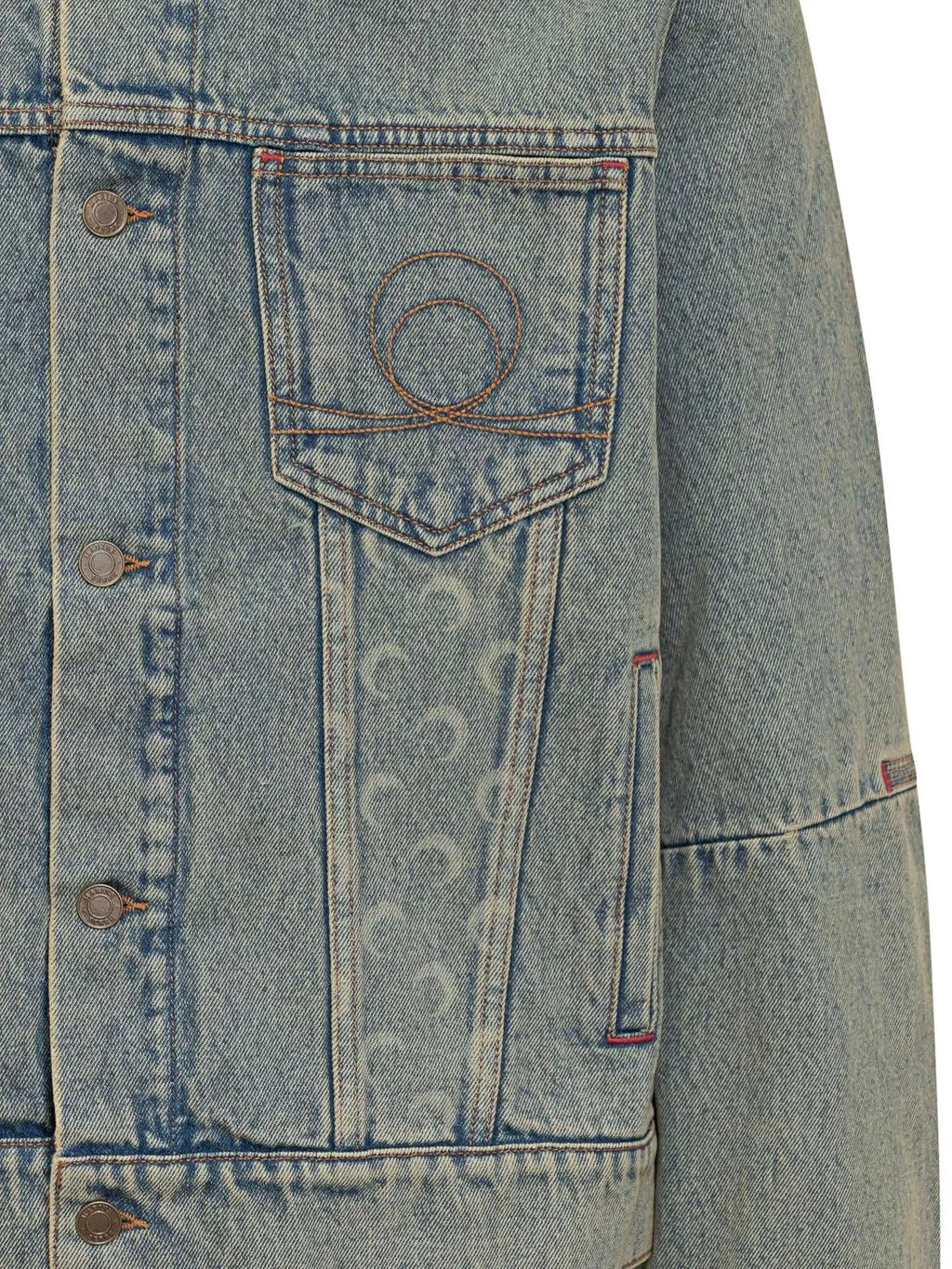 Marine Serre Moon Laser Denim Trucker Jacket