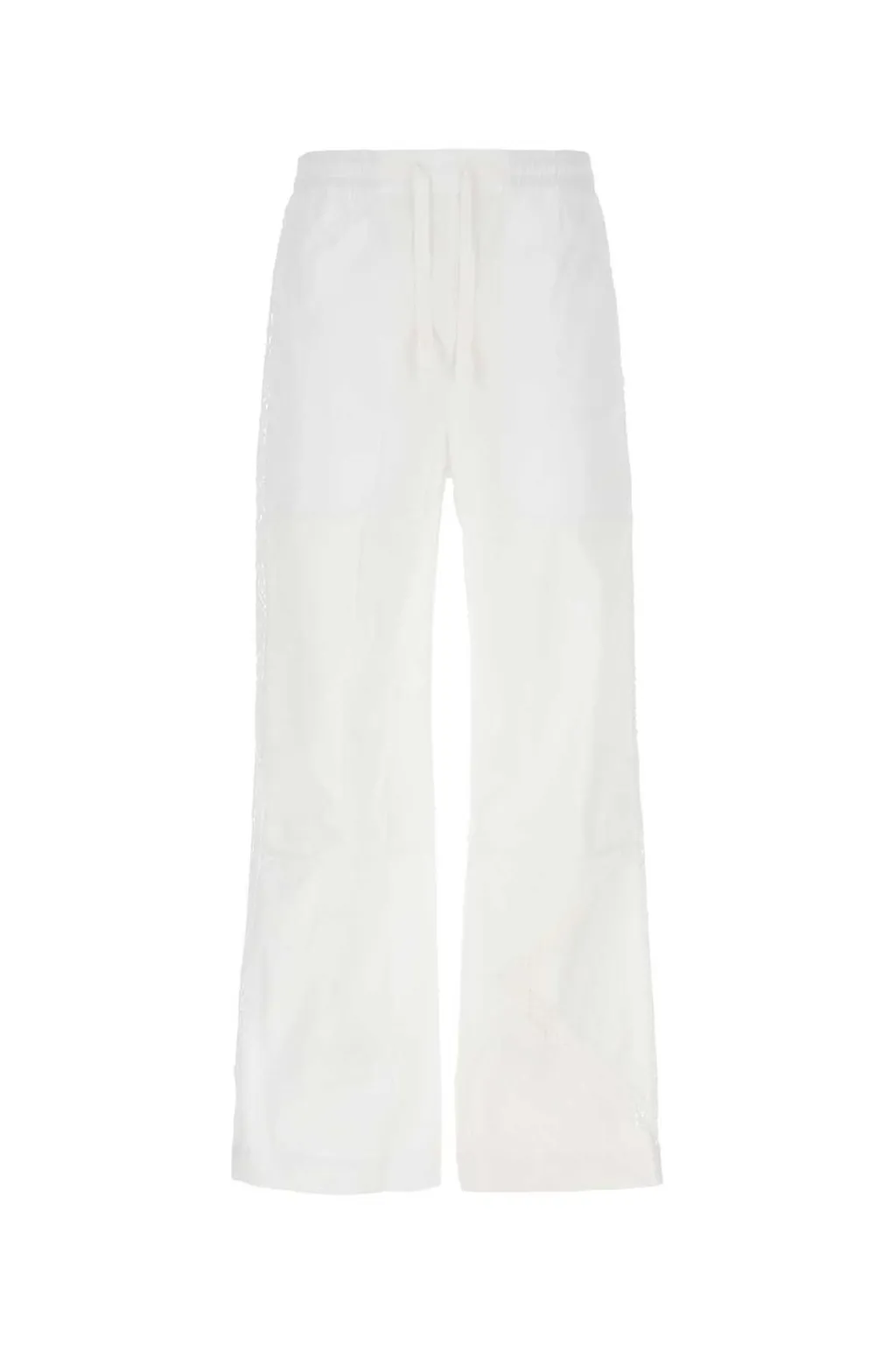 Marine Serre Lace-Panelled Drawstring Trousers