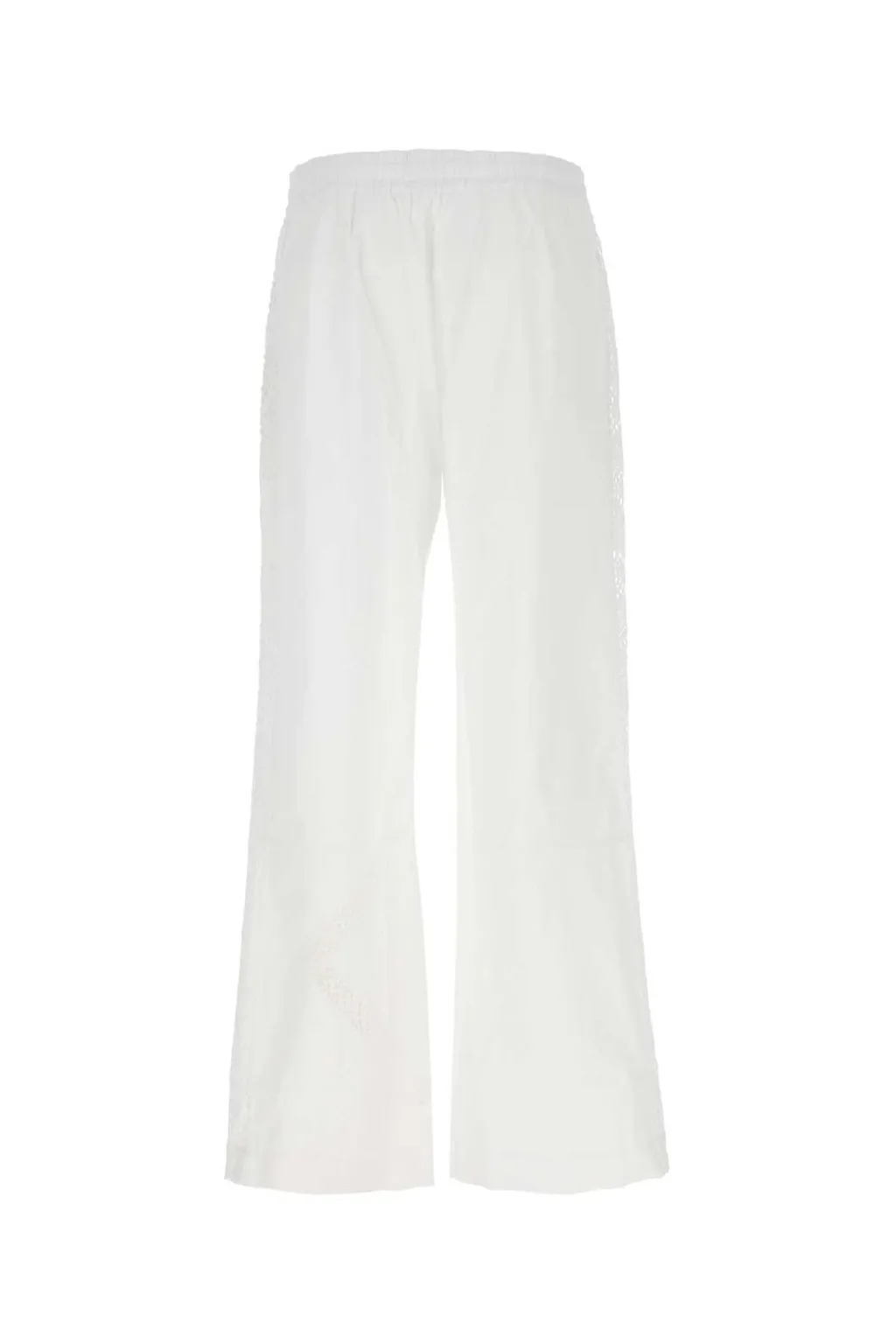 Marine Serre Lace-Panelled Drawstring Trousers