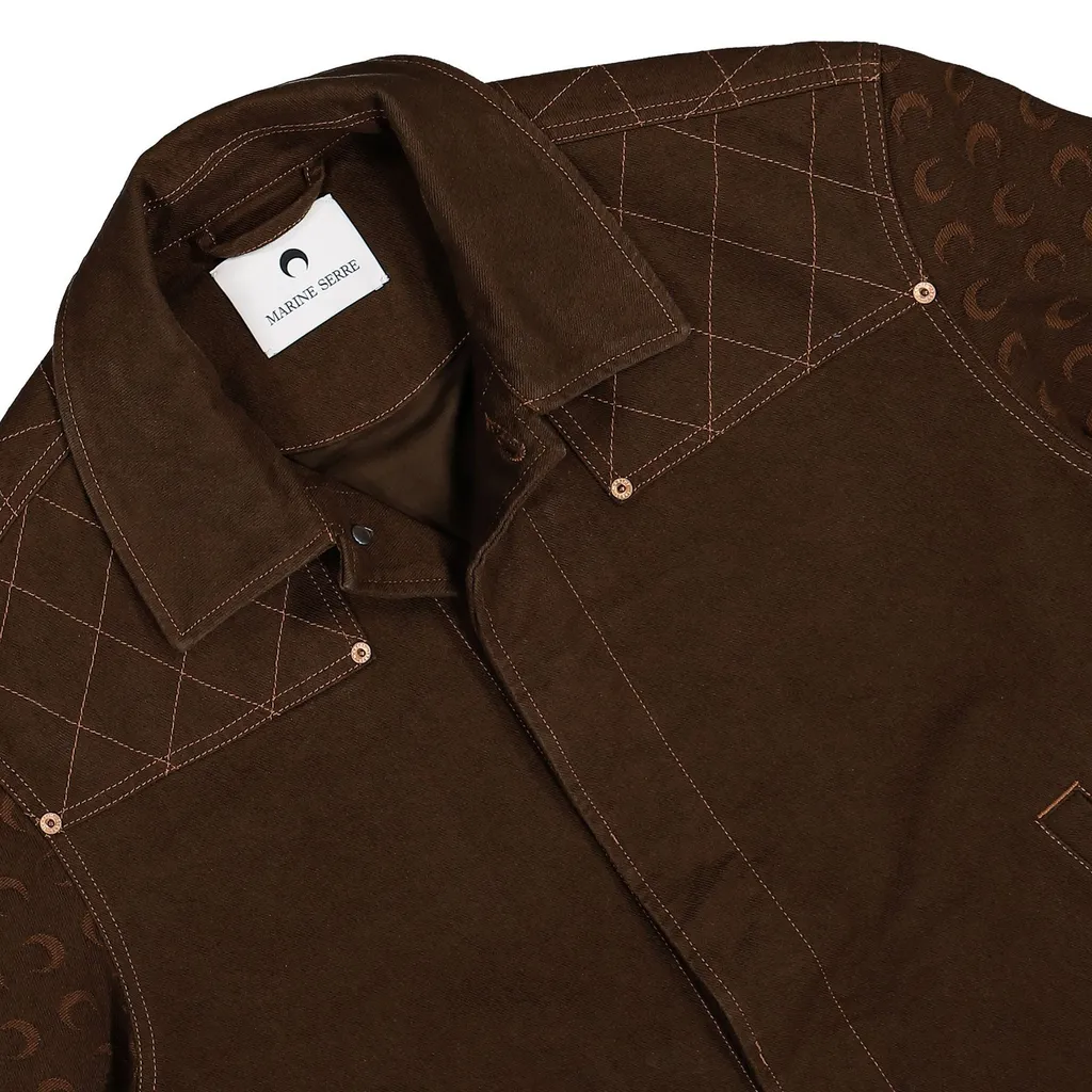 Marine Serre Moon Jacquard Bomber Jacket