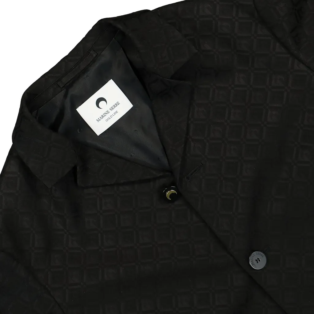 Marine Serre Moon Diamant Jacquard Tailored Jacket