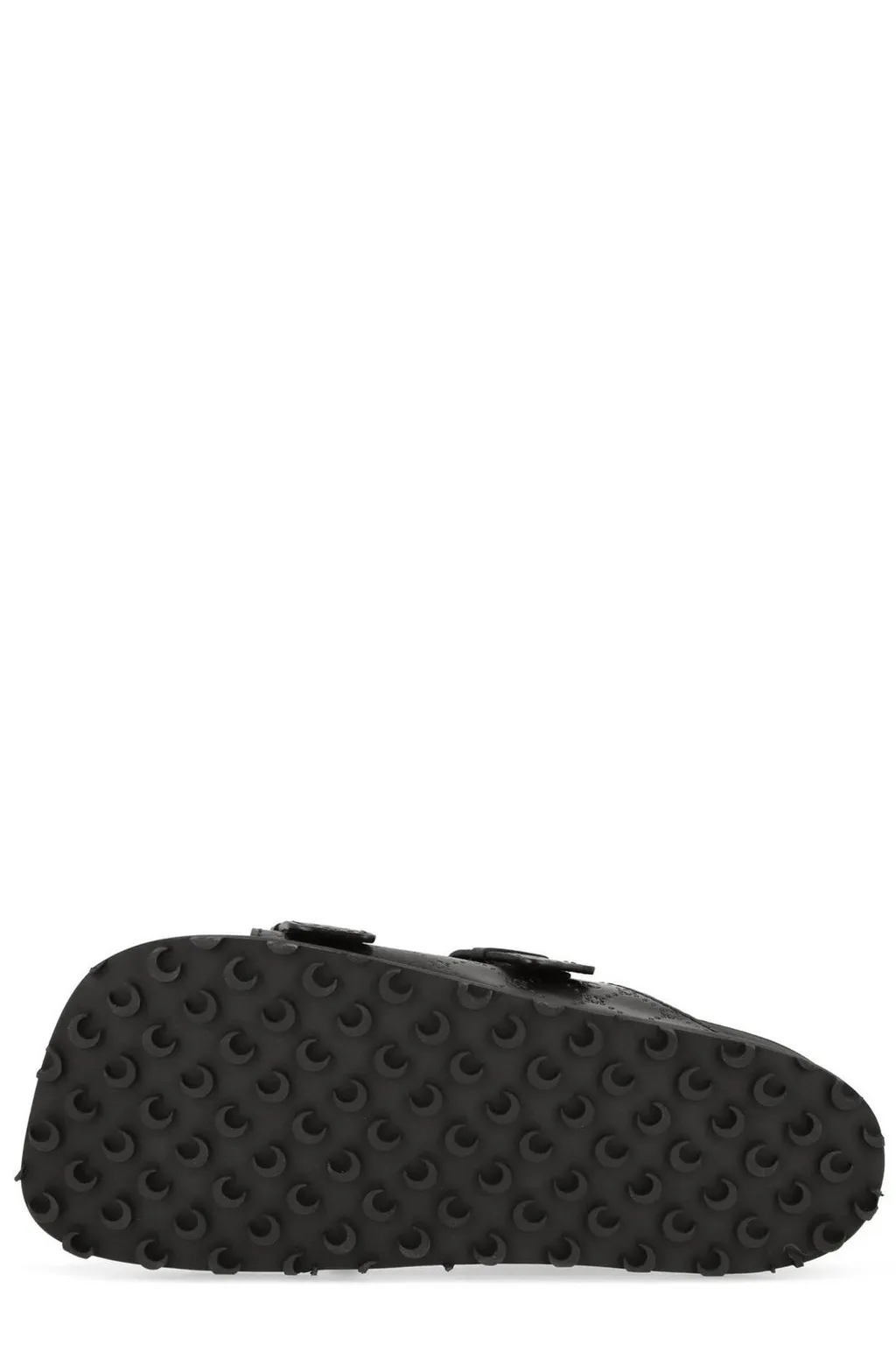 Marine Serre Moonogram-Embossed Double-Strap Slides