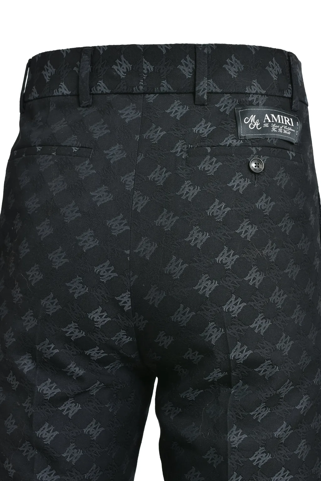 Ma Quad Jacquard Creased Flare / Blk