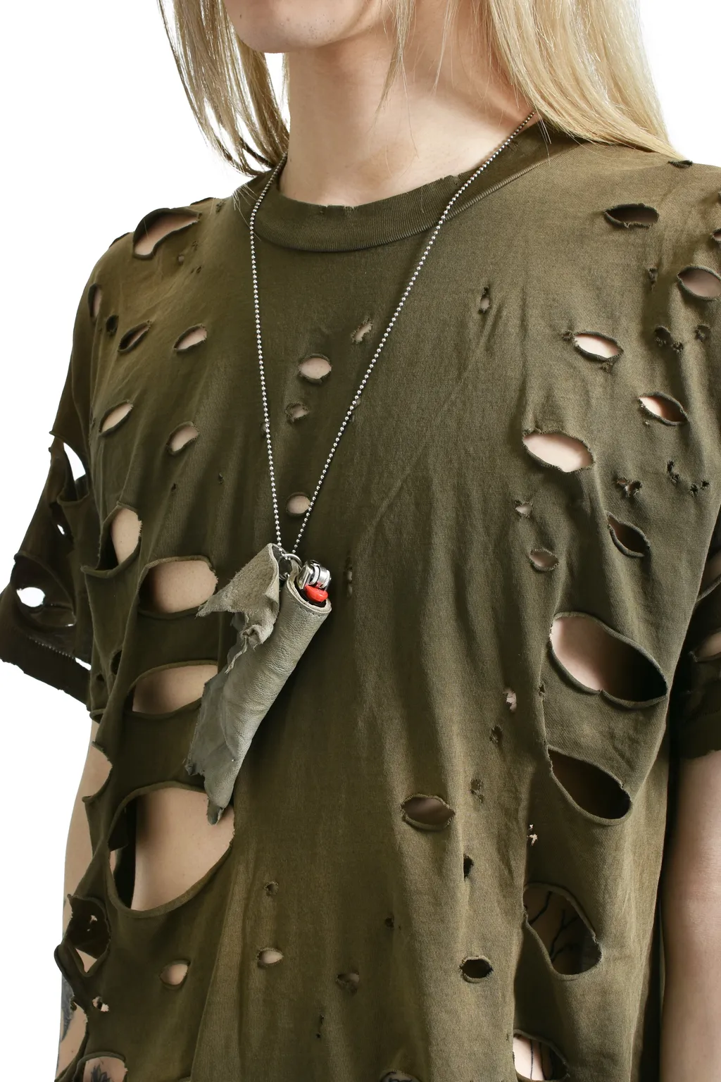 Lighter Holder Necklace / Gry Leather