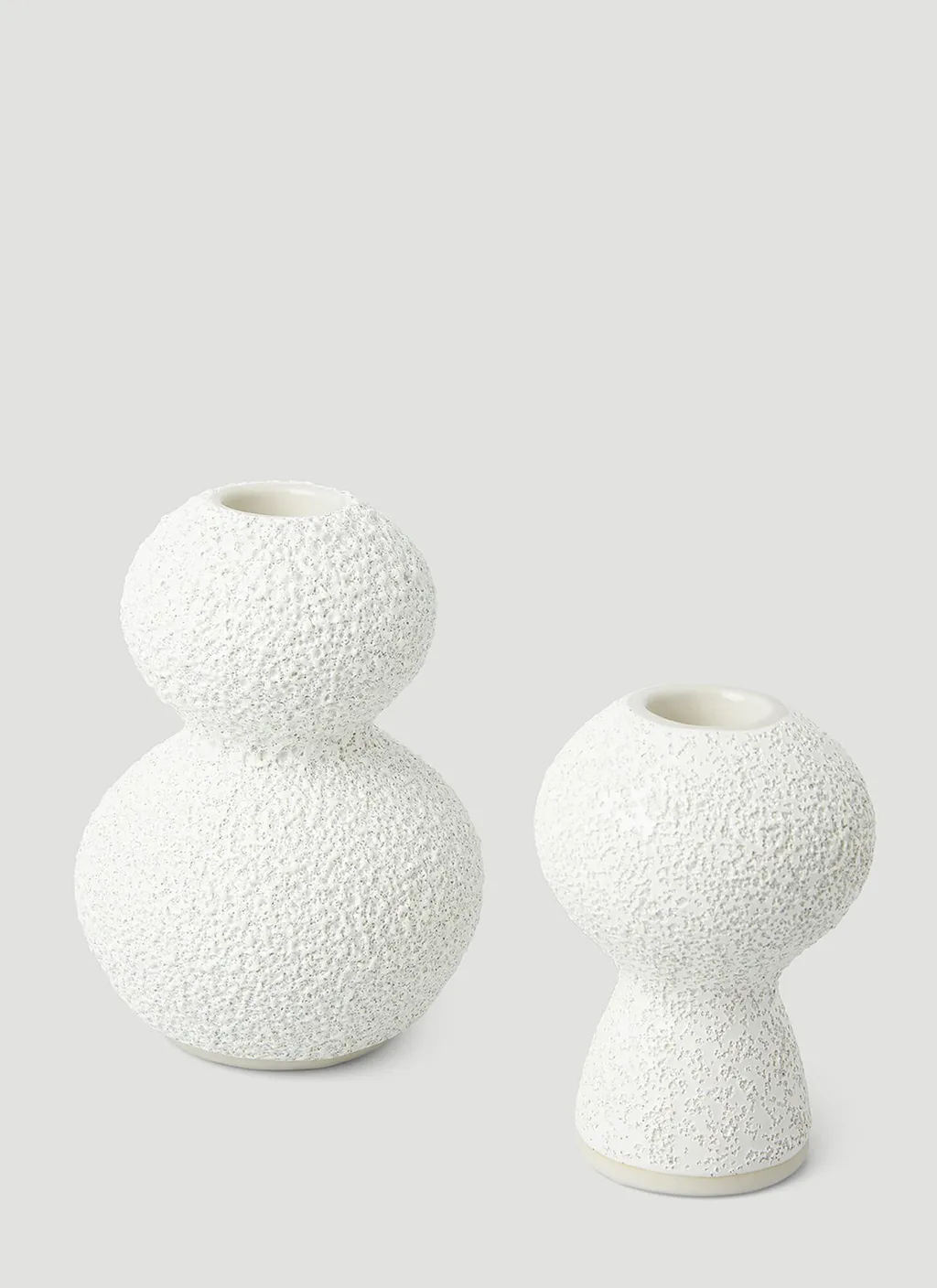 Marloe Marloe Pair Of Lava Bone Candle Holders