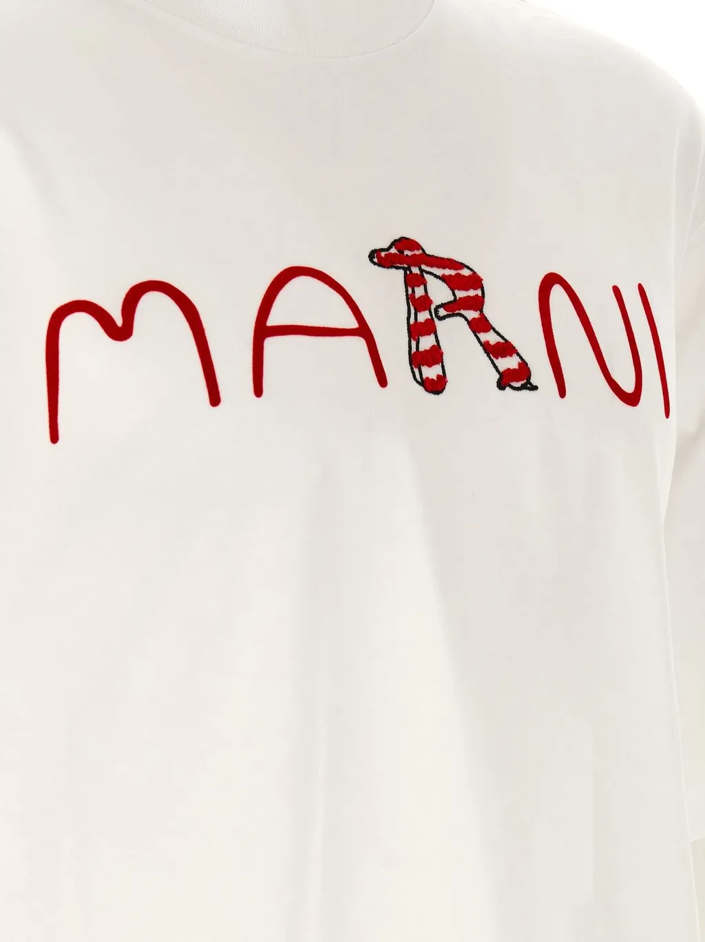 Marni Logo Printed Crewneck T-Shirt