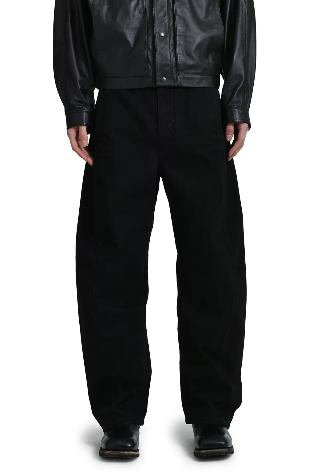 Twisted Belted Pants / Black