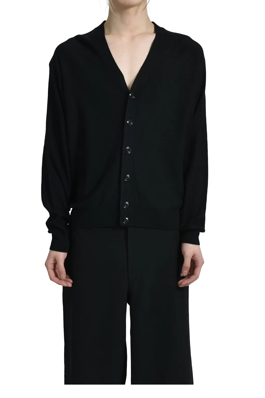 Relaxed Twisted Cardigan / Blk