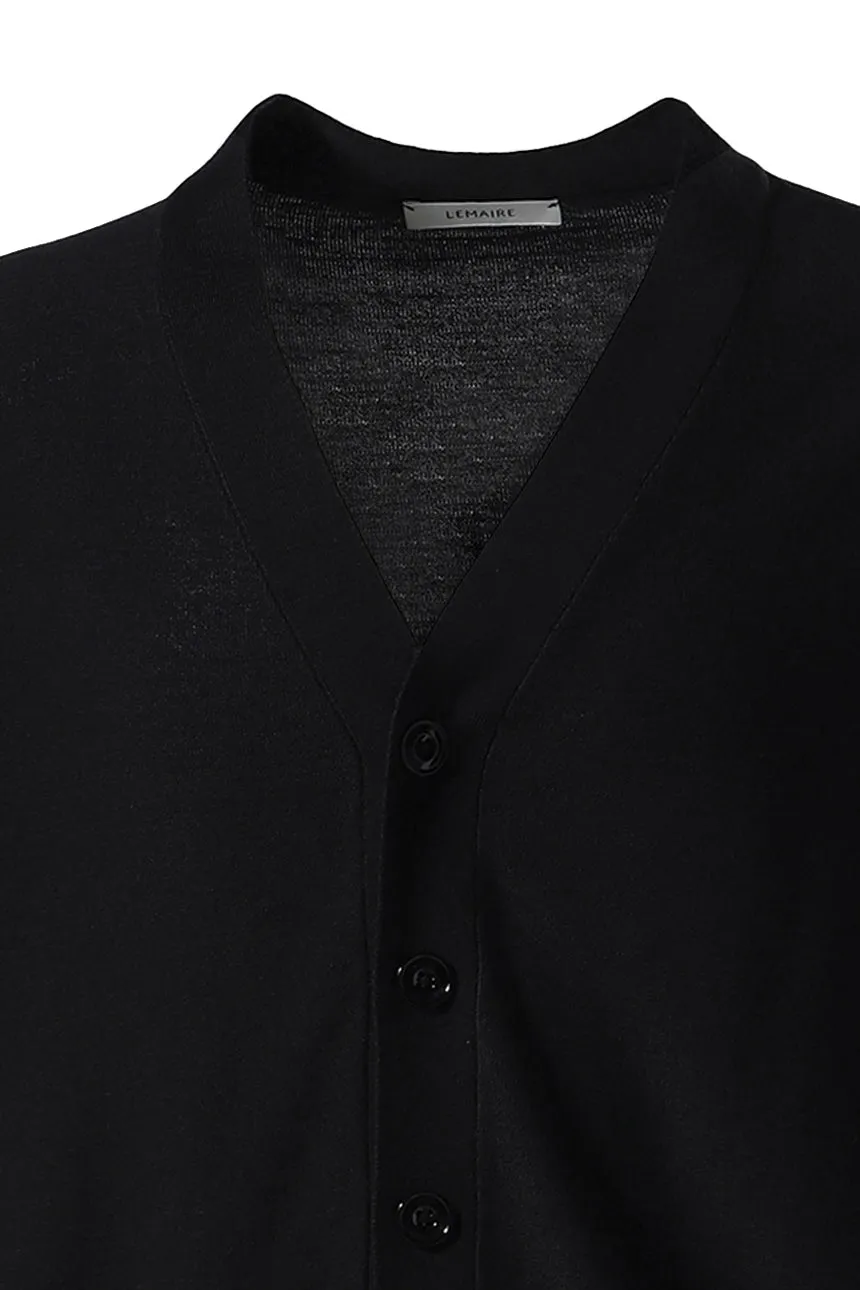 Relaxed Twisted Cardigan / Blk