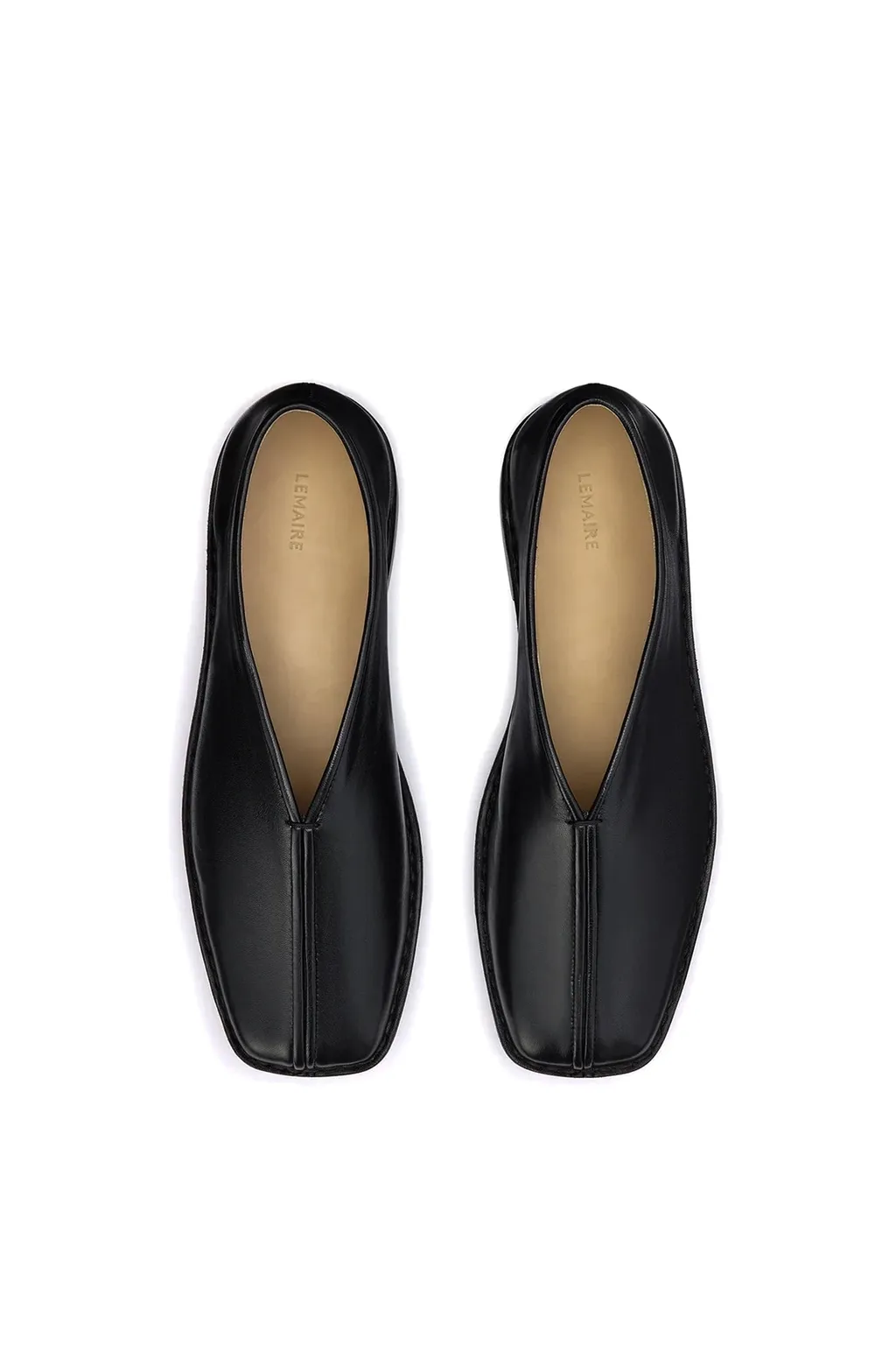 Flat Piped Slippers / Black