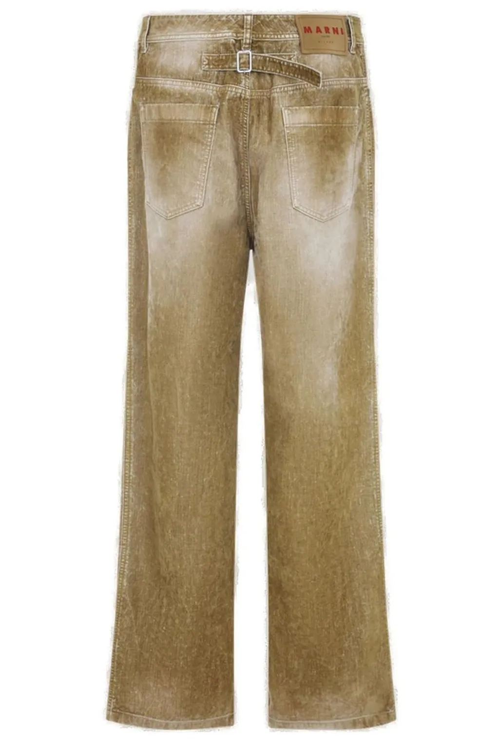 Marni Tonal Stitched Faded-Effect Jeans