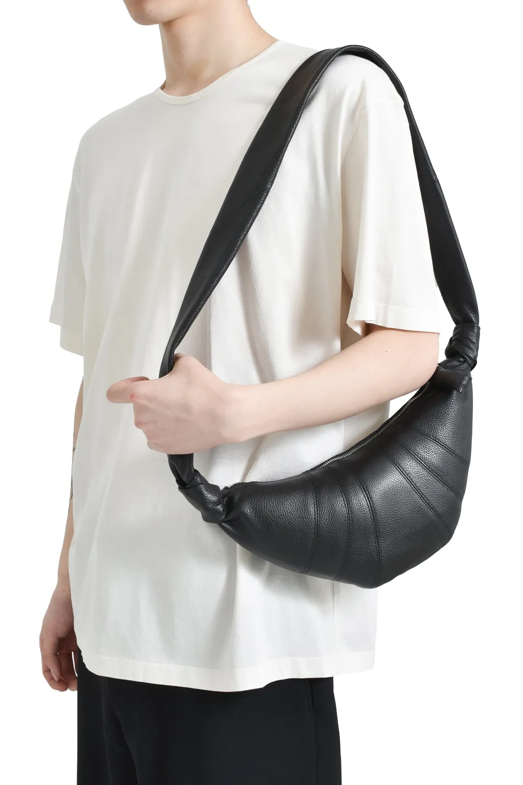 Small Croissant Bag / Black