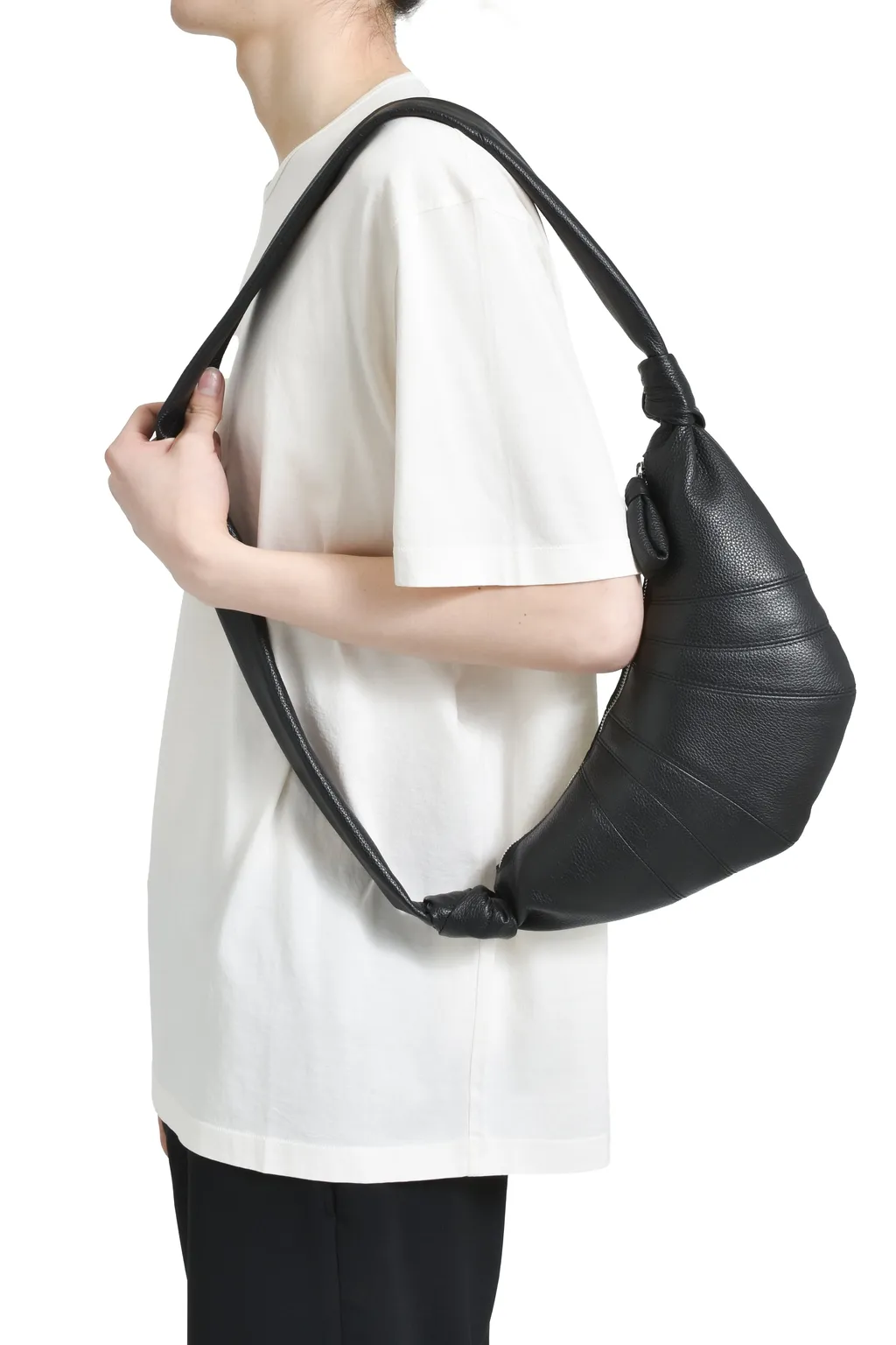 Small Croissant Bag / Black