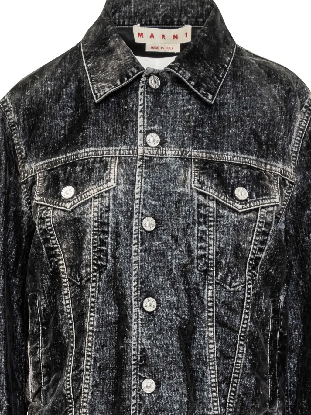 Marni Flocked Denim Trucker Jacket