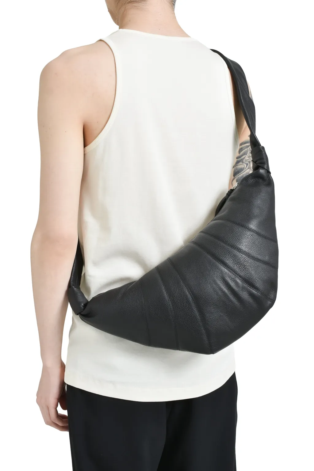 Medium Croissant Bag / Black