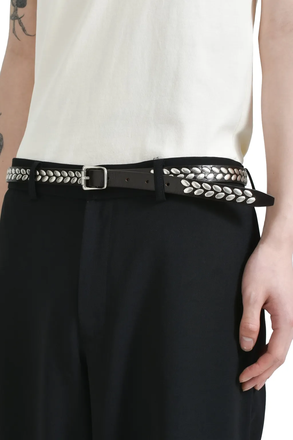 Almond Stud Belt 20 / D. Brw