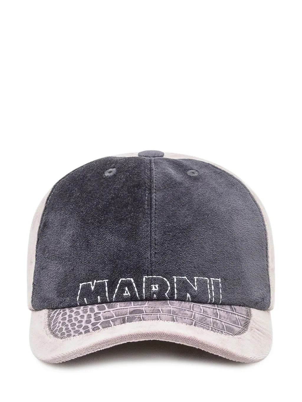 Marni Logo Embroidered Panelled Cap