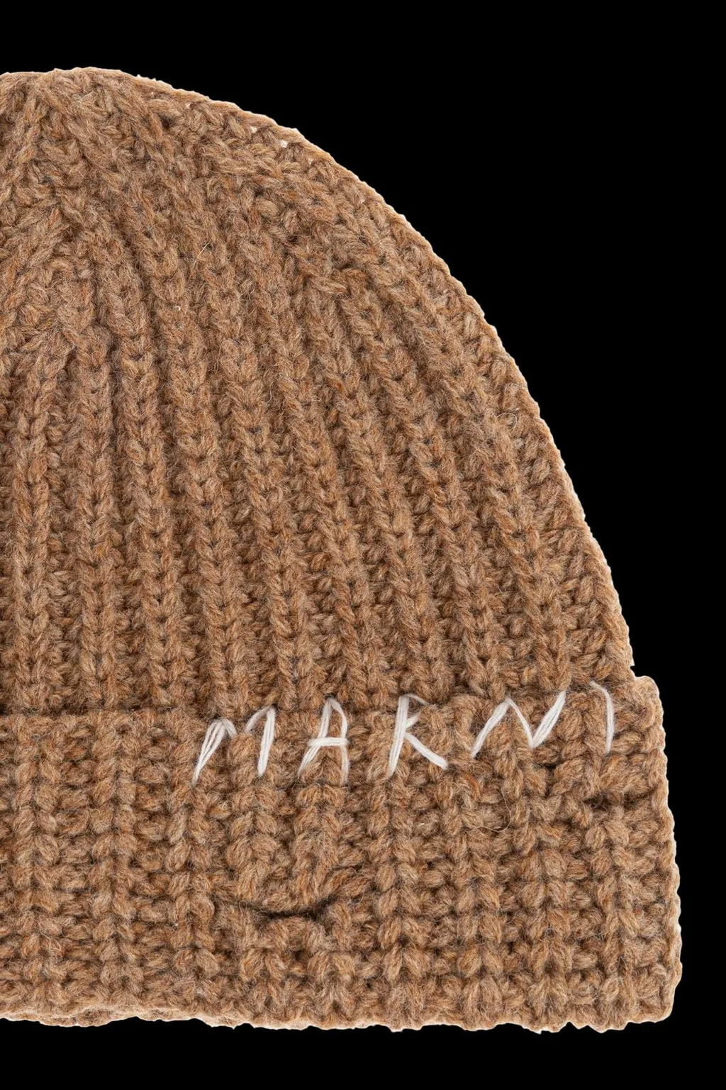 Marni Logo Embroidered Knitted Beanie