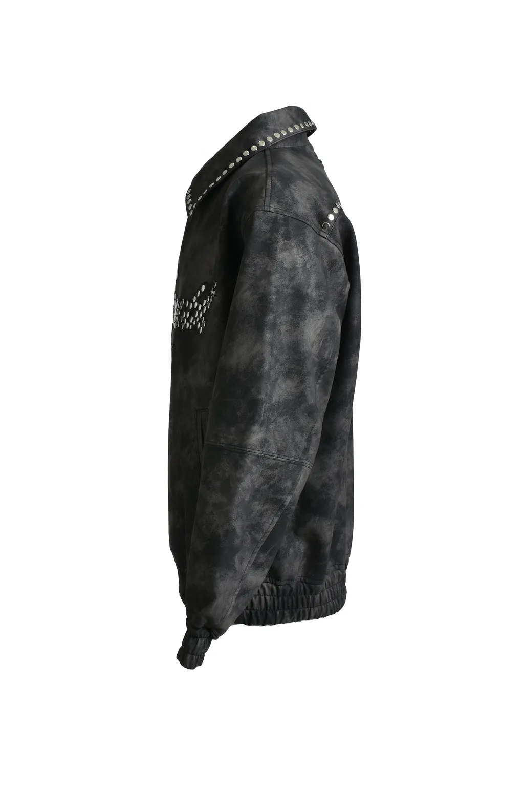Shine Studs Varsity Jacket / Blk