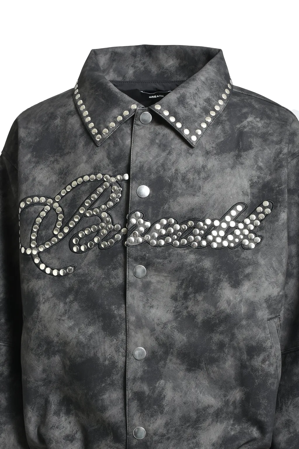 Shine Studs Varsity Jacket / Blk