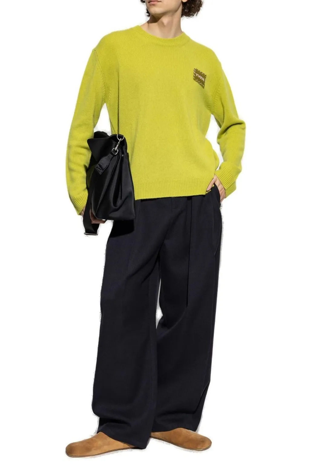 Marni Logo Patch Crewneck Jumper