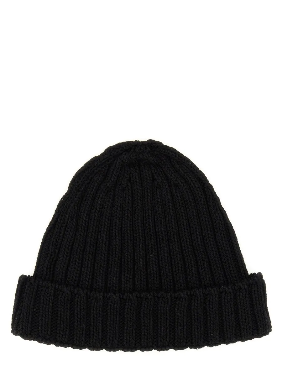 Marni Logo-Embroidered Turn-Up Brim Beanie