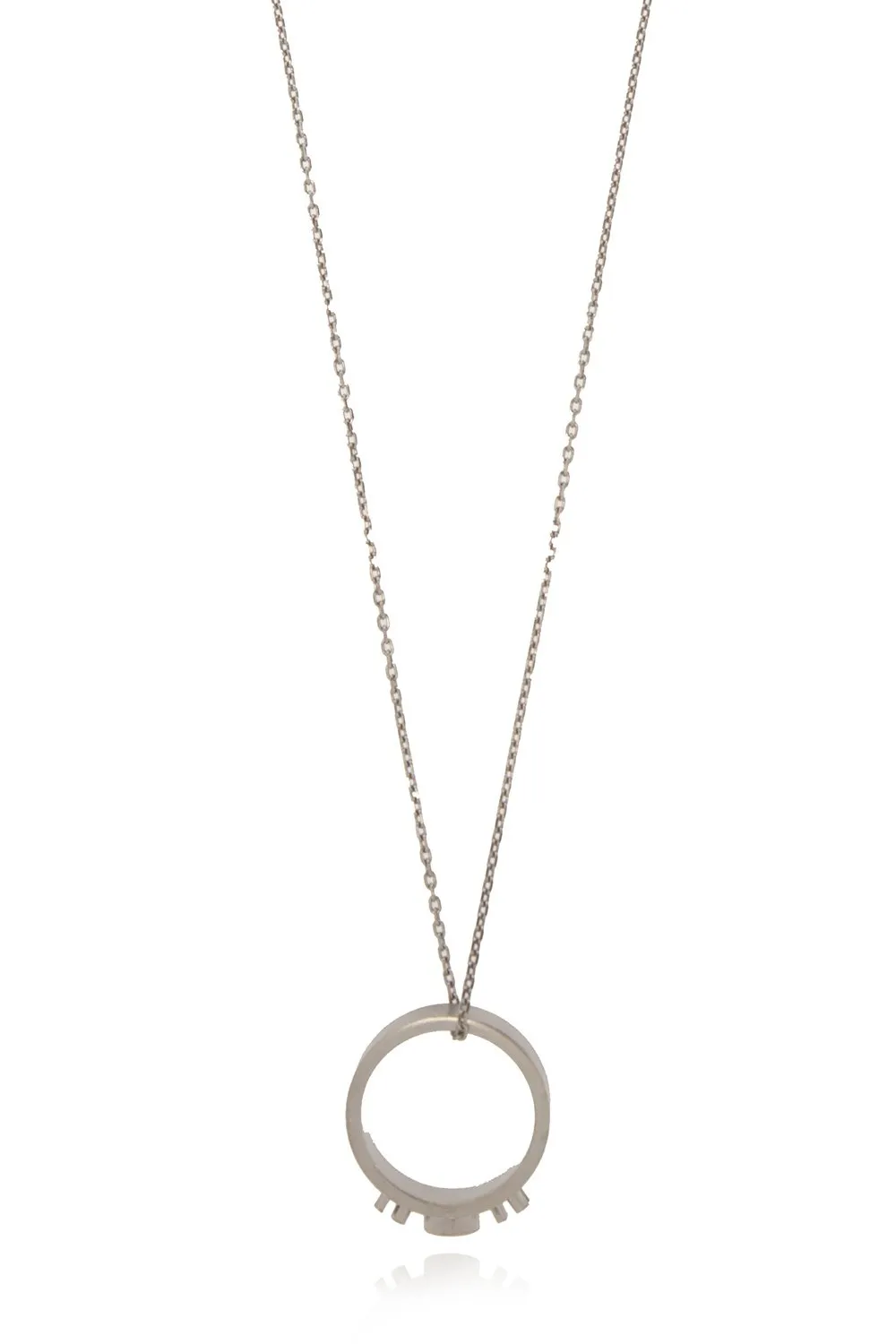 Maison Margiela 11 Ring Rolo Chained Pendant Necklace