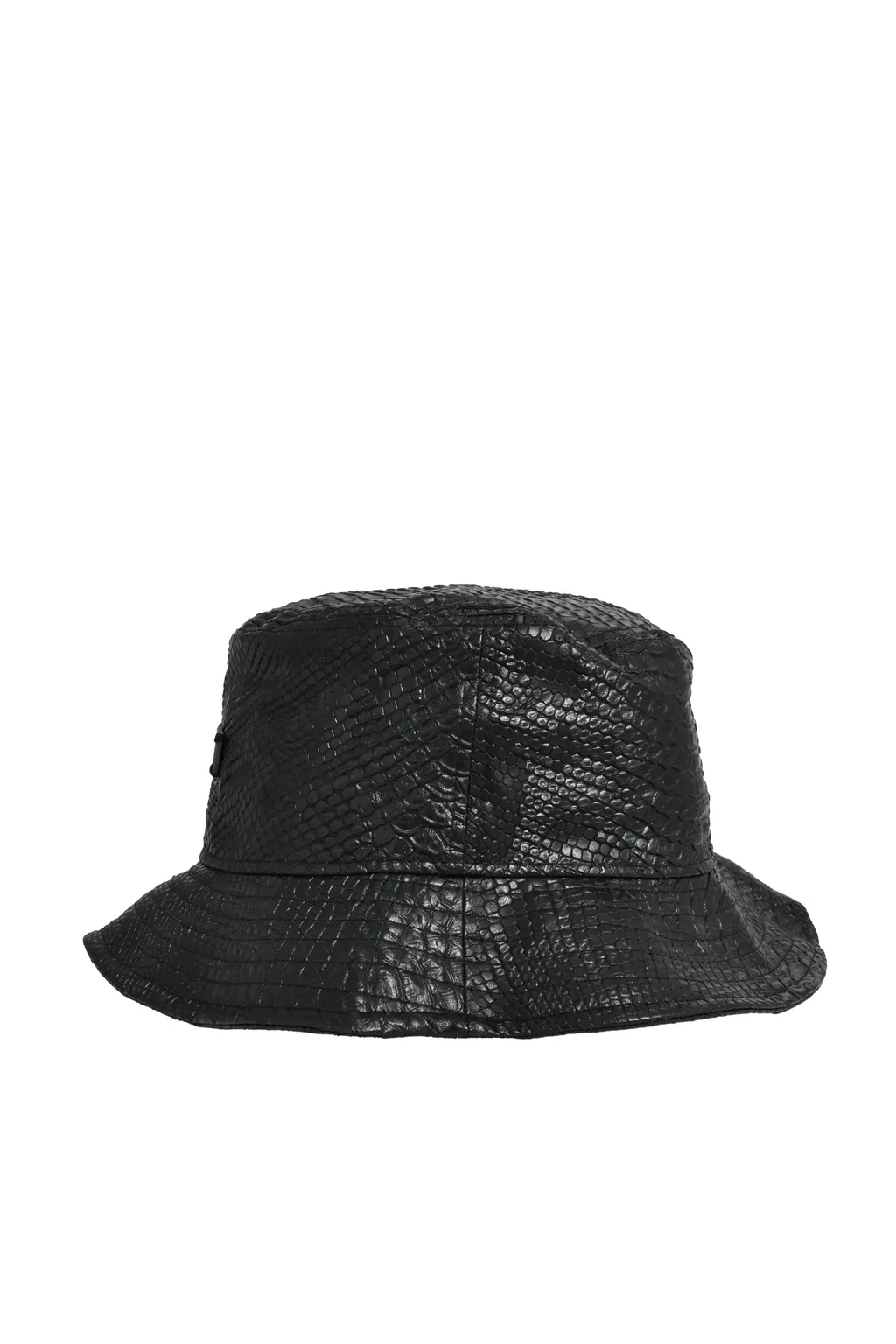 Faux Leather Hat / Crocodile