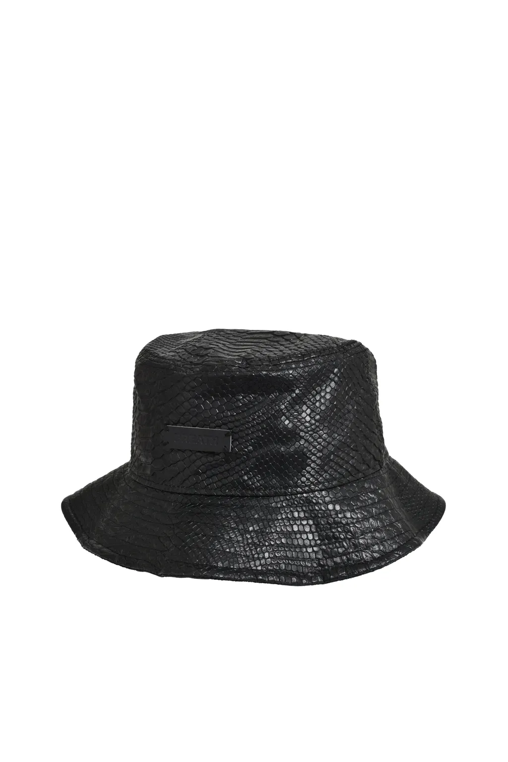Faux Leather Hat / Crocodile