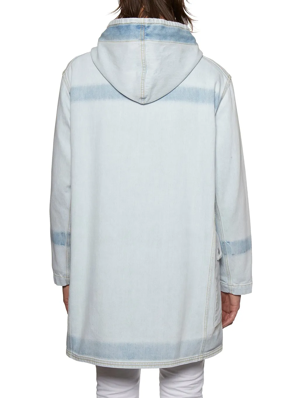 Maison Margiela Drawstring Hooded Denim Jacket