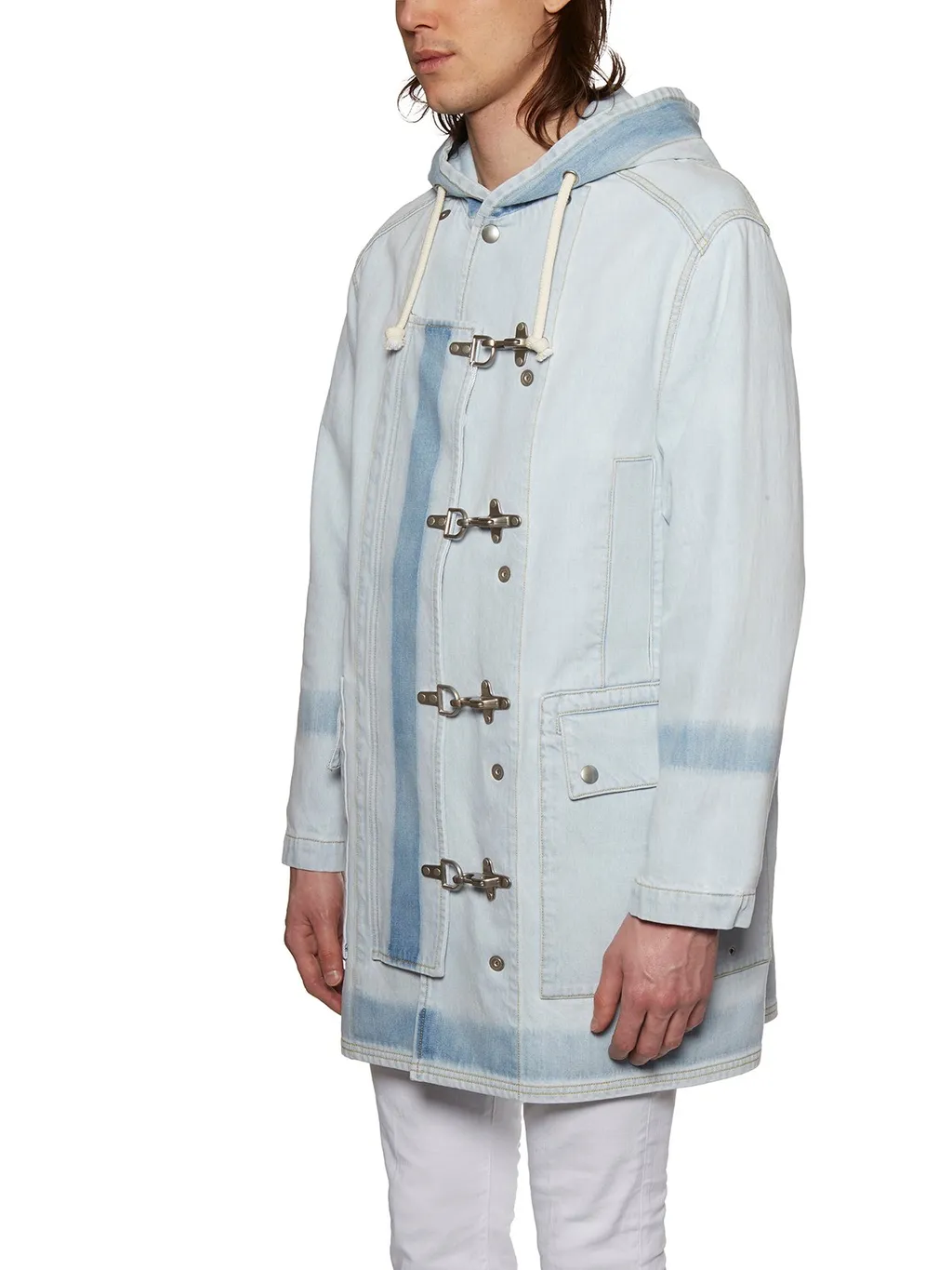 Maison Margiela Drawstring Hooded Denim Jacket