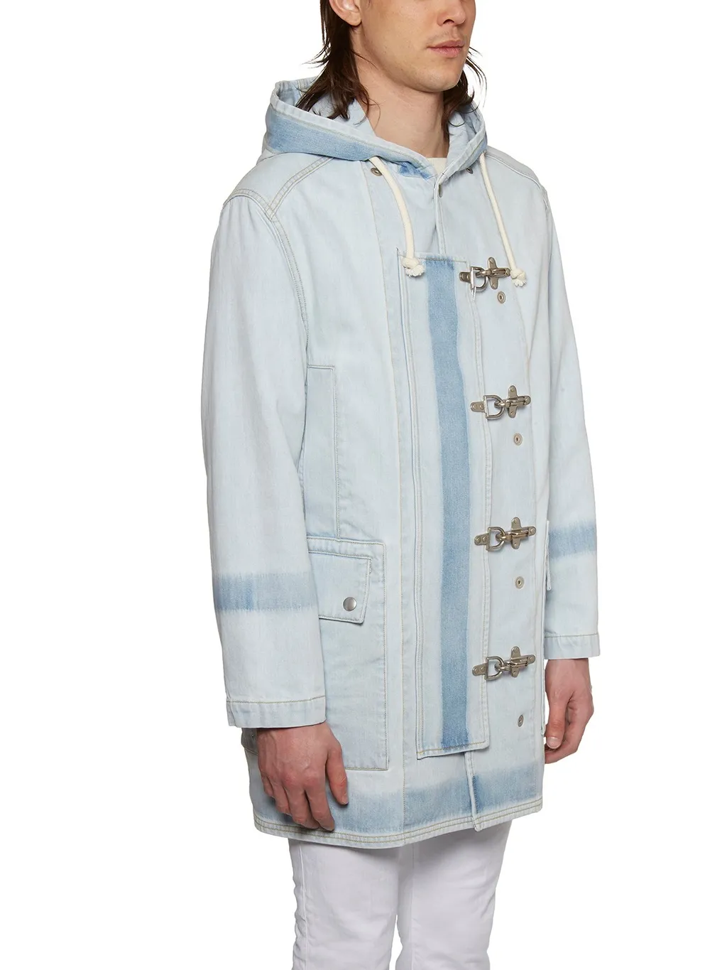 Maison Margiela Drawstring Hooded Denim Jacket