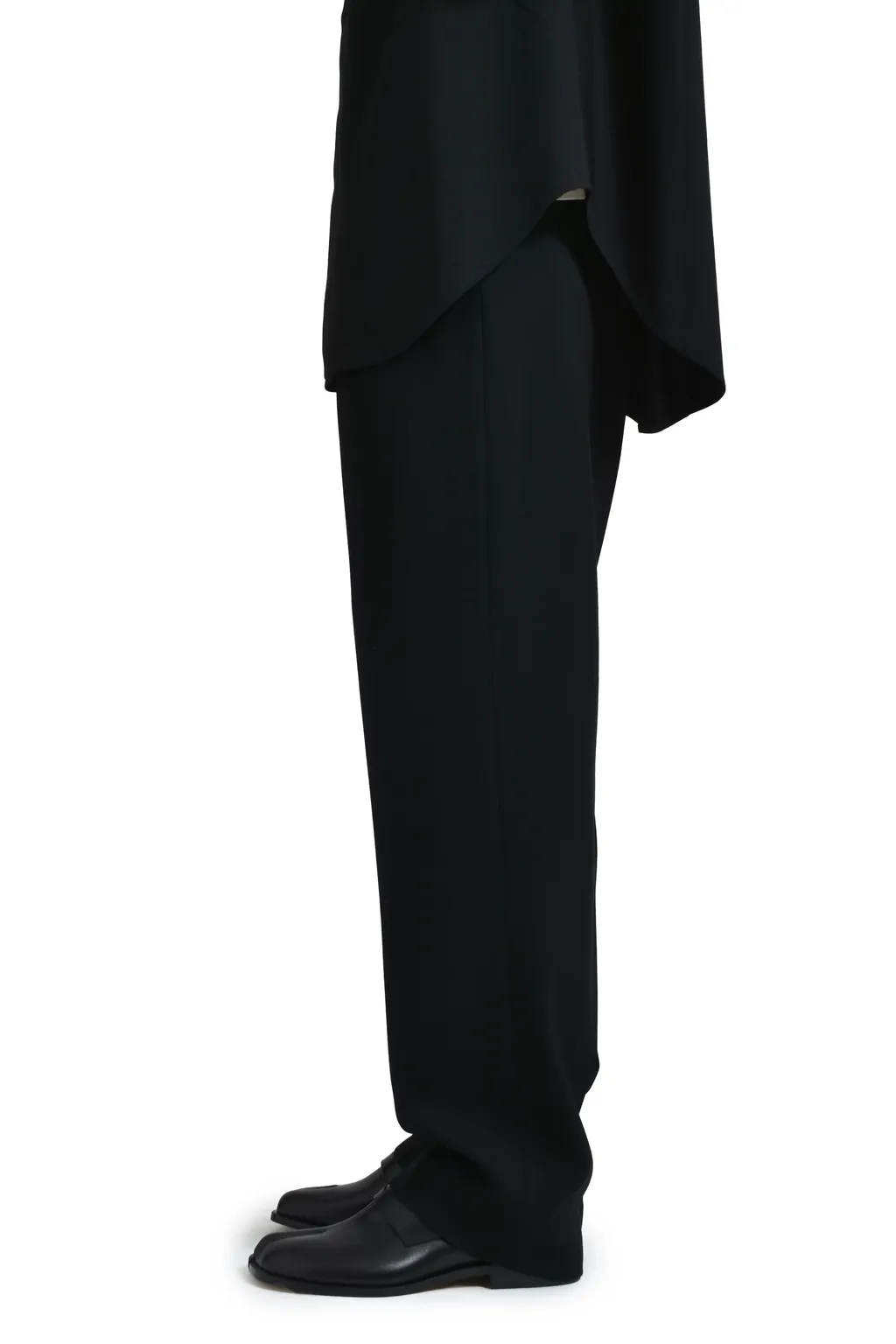 Single Pleat Eternal Trousers /Blk