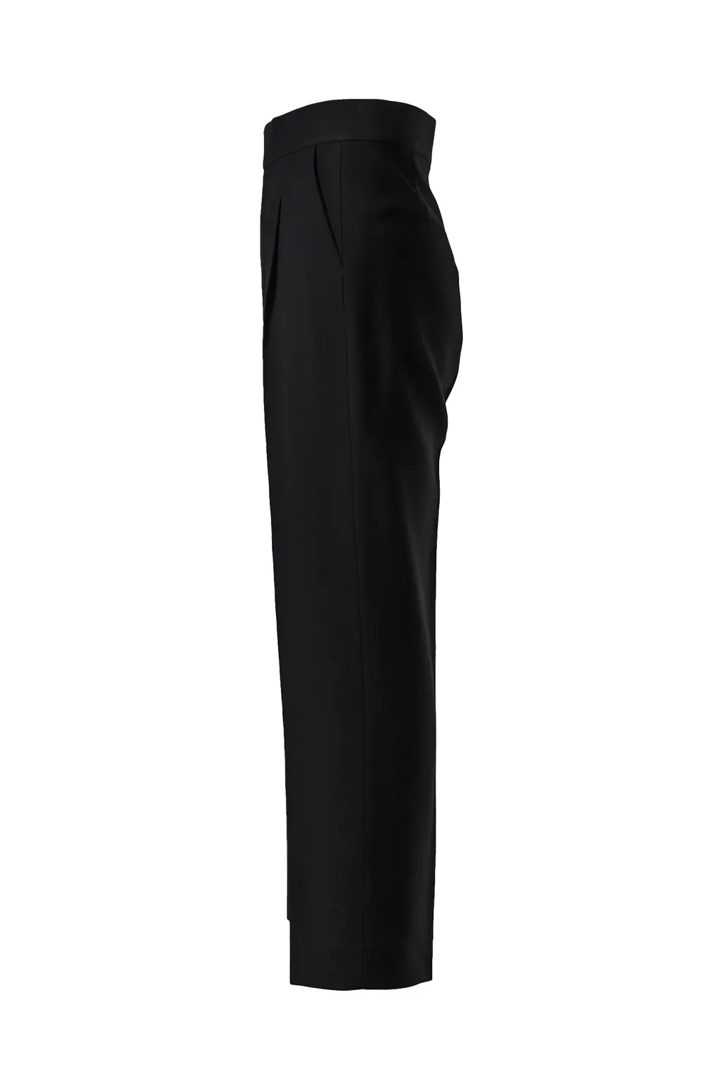Single Pleat Eternal Trousers /Blk